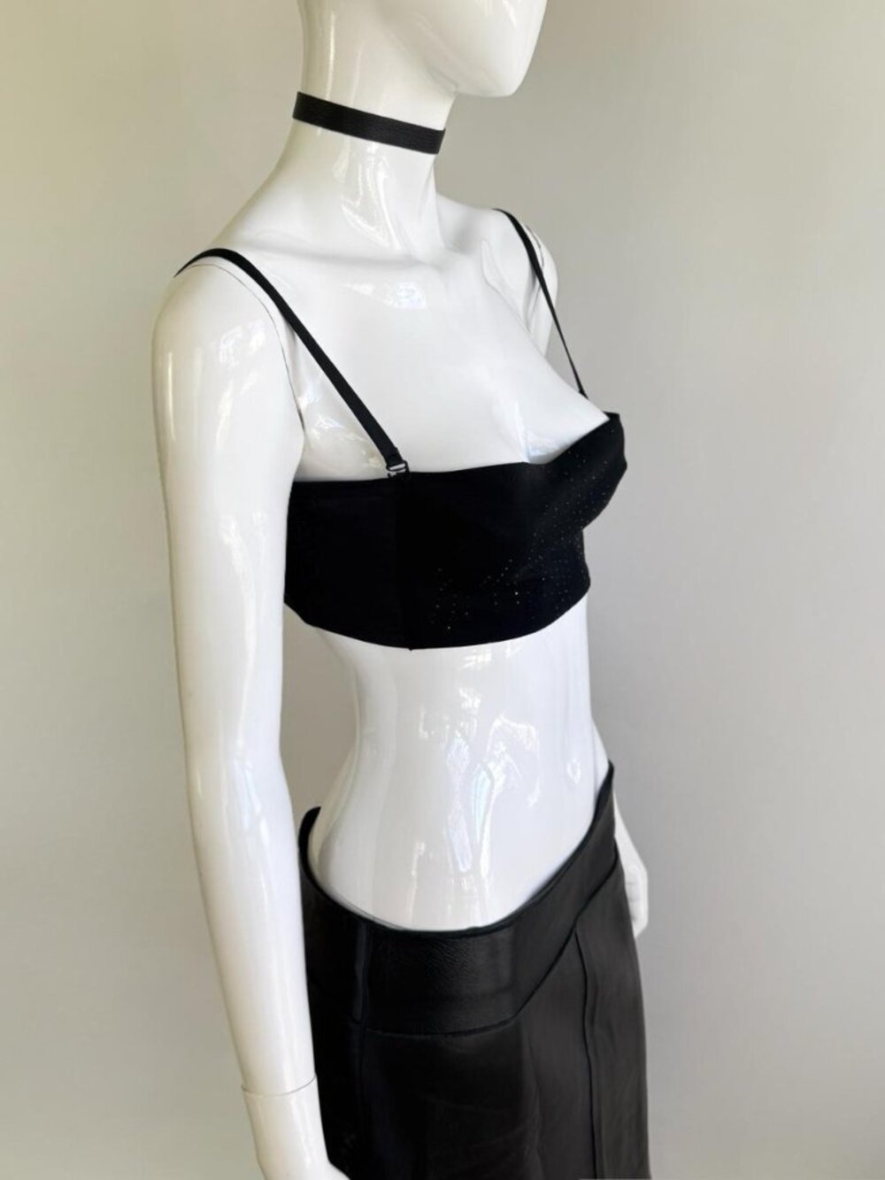 Plein Sud Vintage Embellished Crop Bra Top